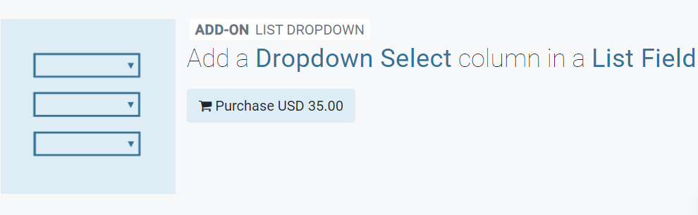 GravityWP – List Dropdown 2.0.5