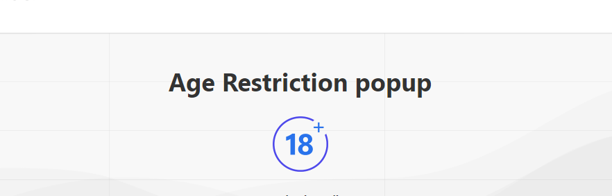 Popup Builder – Age Restriction 2.2