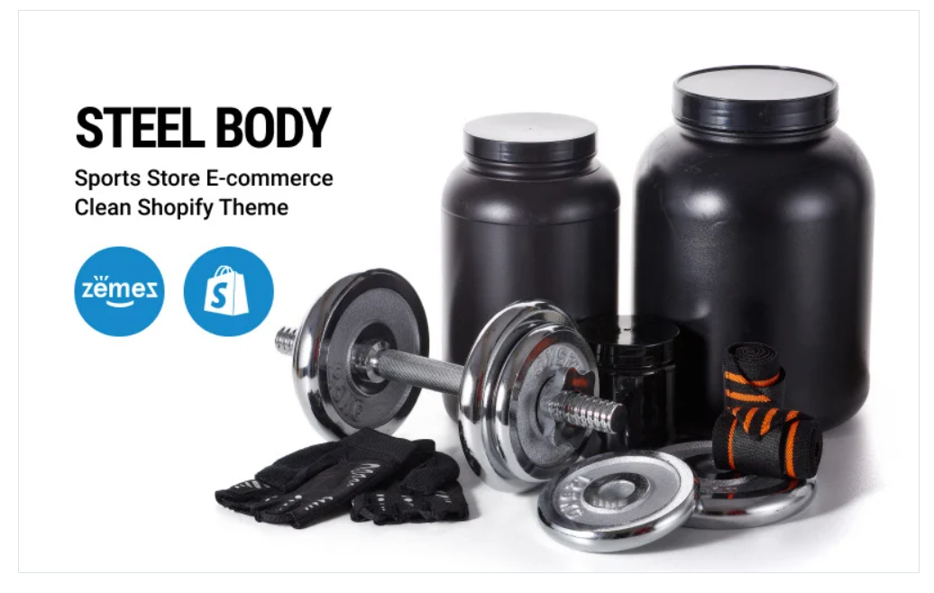 Steel Body - Sports Store E-commerce Clean Shopify Theme