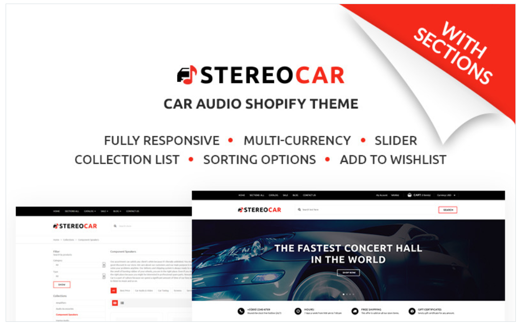 Stereocar - Efficient Automobiles Parts & Accessories Online Shopify Theme